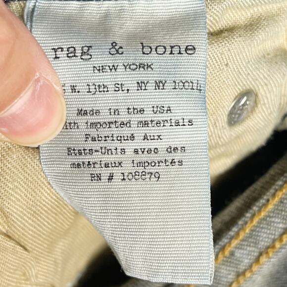 Rag & Bone Womens 24 10 Inch Skinny Jeans in Harrow Medium Wash Cotton Blend - Picture 11 of 12